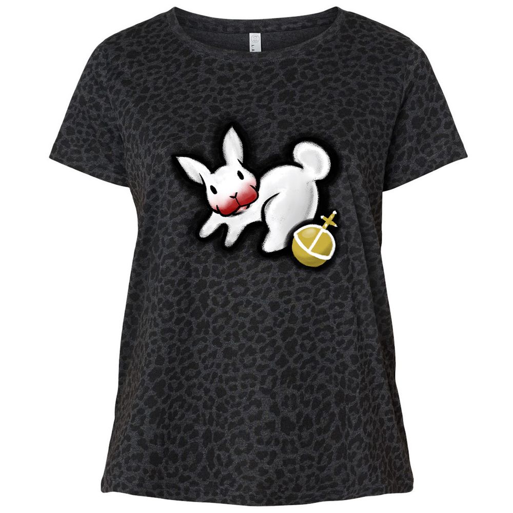 Ladies Curvy Jersey - 5SKNGMXM - Black Leopard - 11