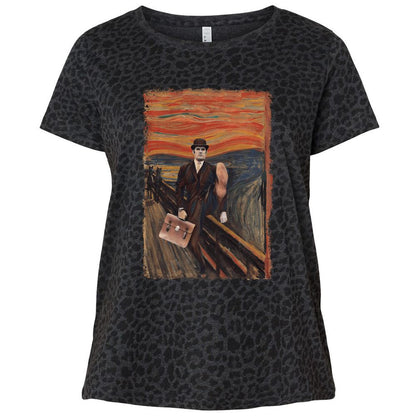 Ladies Curvy Jersey - G4DL6YJW - Black Leopard - 11