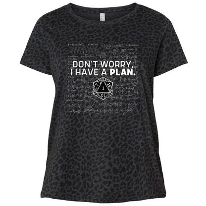 Ladies Curvy Jersey - TWH8GN2G - Black Leopard - 11