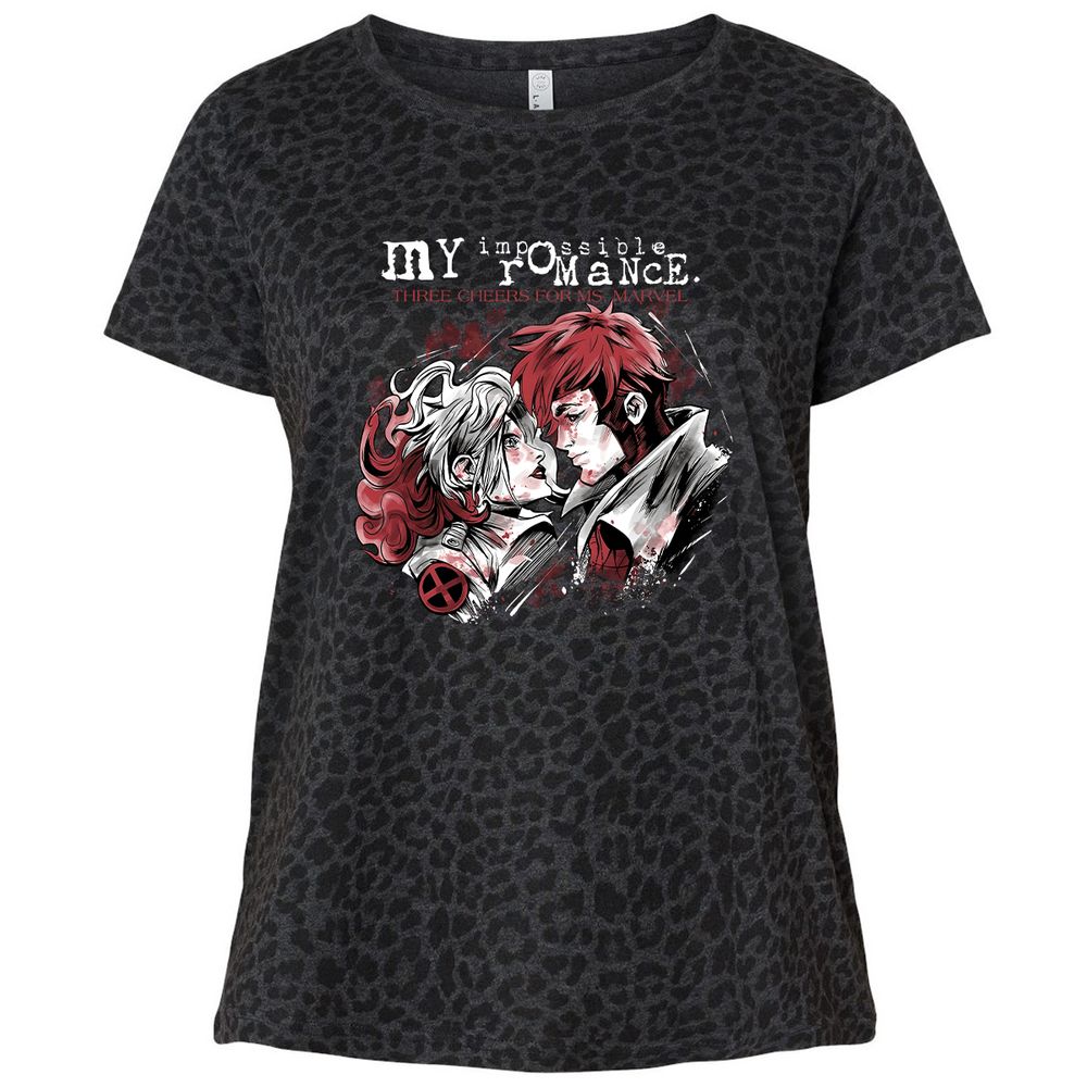 Ladies Curvy Jersey - EVLXEFR2 - Black Leopard - 11