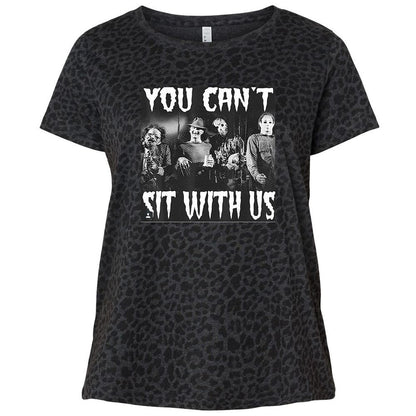 Ladies Curvy Jersey - U73TETE8 - Black Leopard - 11