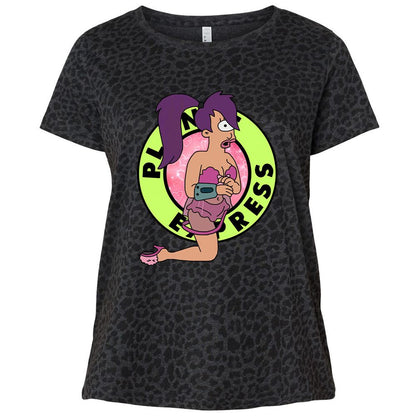 Ladies Curvy Jersey - FEZ21427 - Black Leopard - 11