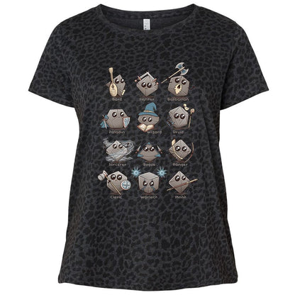 Ladies Curvy Jersey - N3C6B4QB - Black Leopard - 11