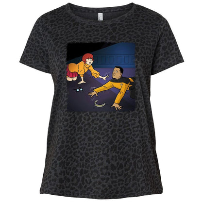 Ladies Curvy Jersey - BZBZKLEA - Black Leopard - 11