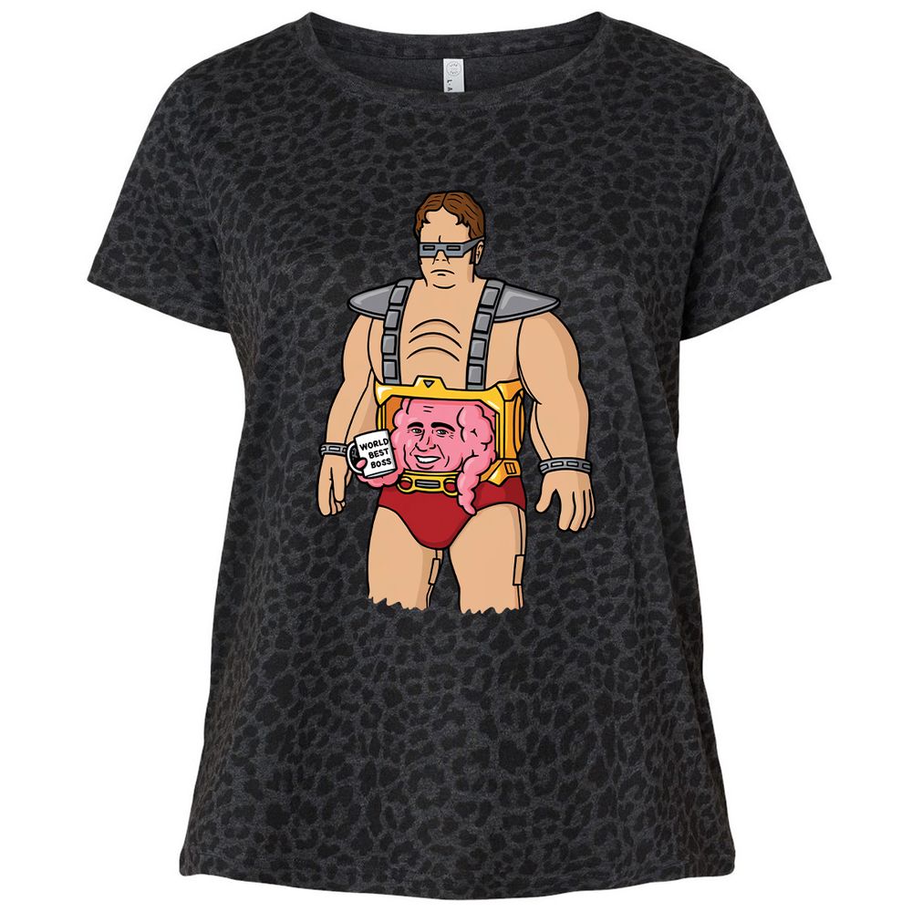 Ladies Curvy Jersey - UMWN84KX - Black Leopard - 11