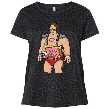 Ladies Curvy Jersey - UMWN84KX - Black Leopard - 11