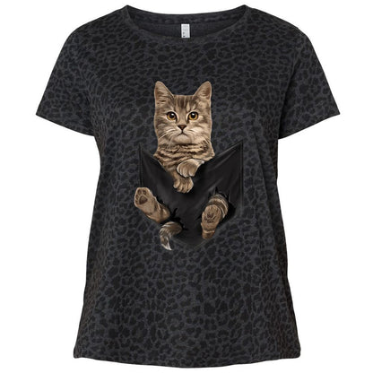 Ladies Curvy Jersey - ZX2FNP2N - Black Leopard - 11