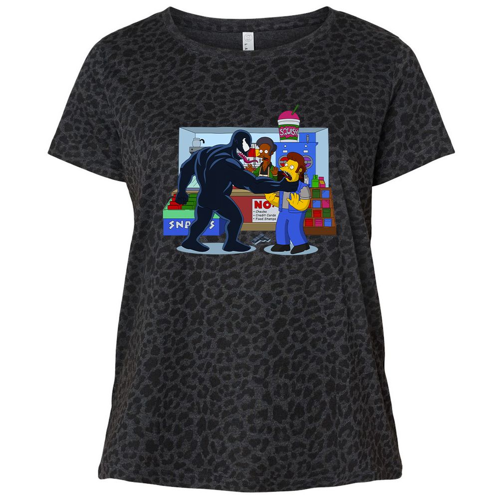 Ladies Curvy Jersey - NJYD76BY - Black Leopard - 11