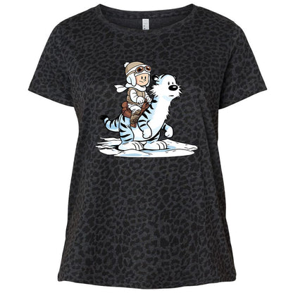 Ladies Curvy Jersey - LWYL9PGF - Black Leopard - 11