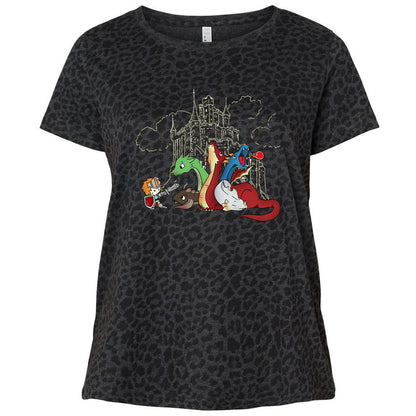 Ladies Curvy Jersey - D6PQ57FV - Black Leopard - 11