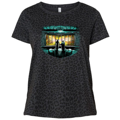 Ladies Curvy Jersey - 65WM93E8 - Black Leopard - 11