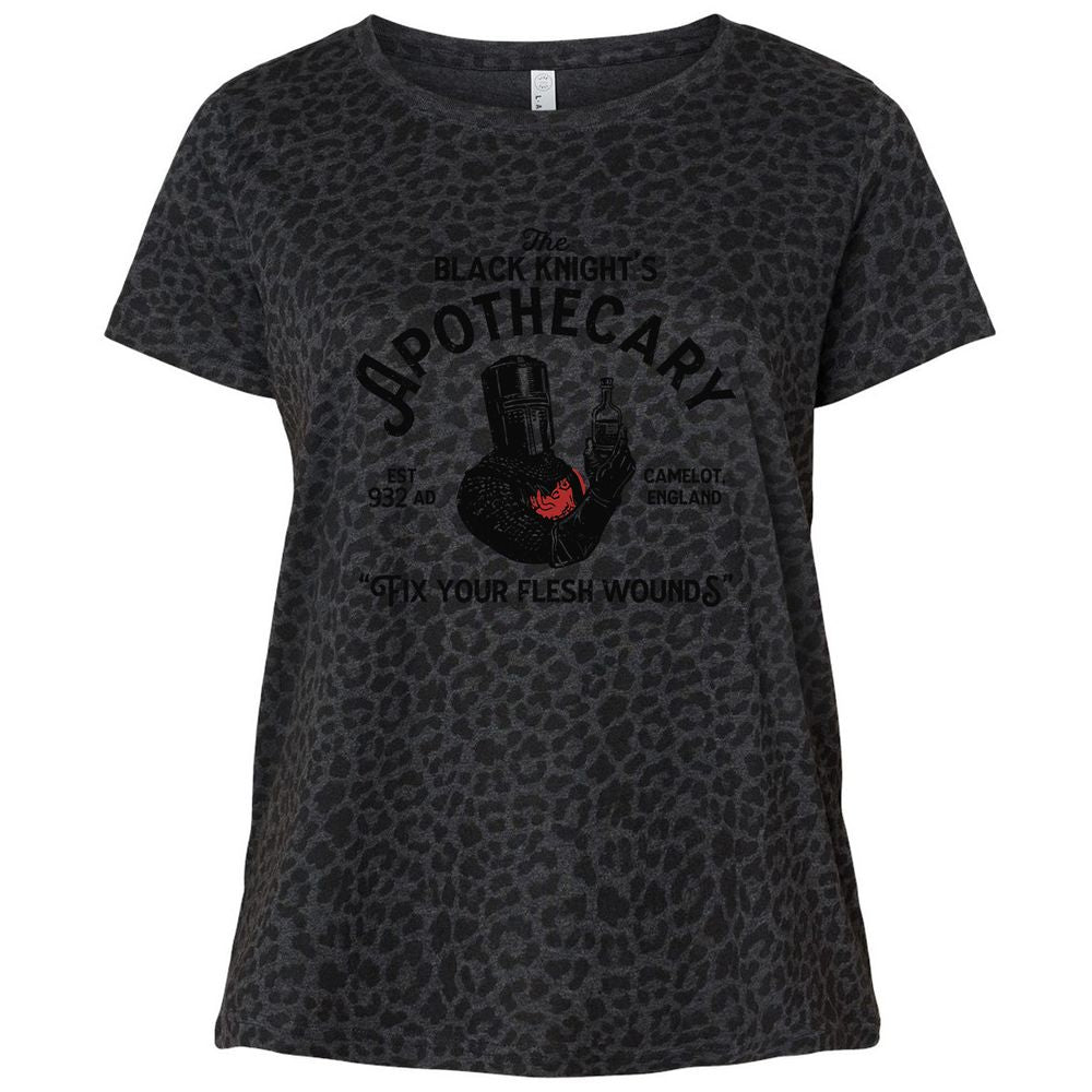 Ladies Curvy Jersey - FKBGCU4L - Black Leopard - 11