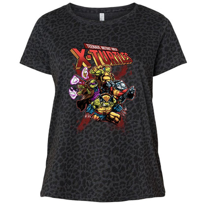 Ladies Curvy Jersey - Z9WSYDL5 - Black Leopard - 11