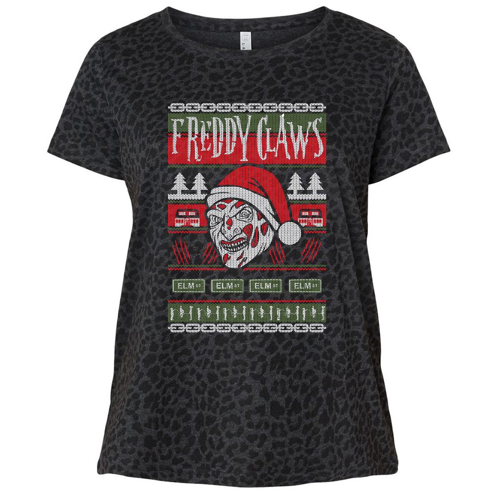 Ladies Curvy Jersey - AJ2EE55A - Black Leopard - 11