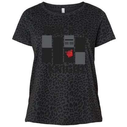 Ladies Curvy Jersey - ZT4EWTSQ - Black Leopard - 11