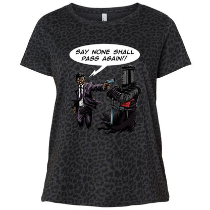 Ladies Curvy Jersey - HQ8ZL1X4 - Black Leopard - 11