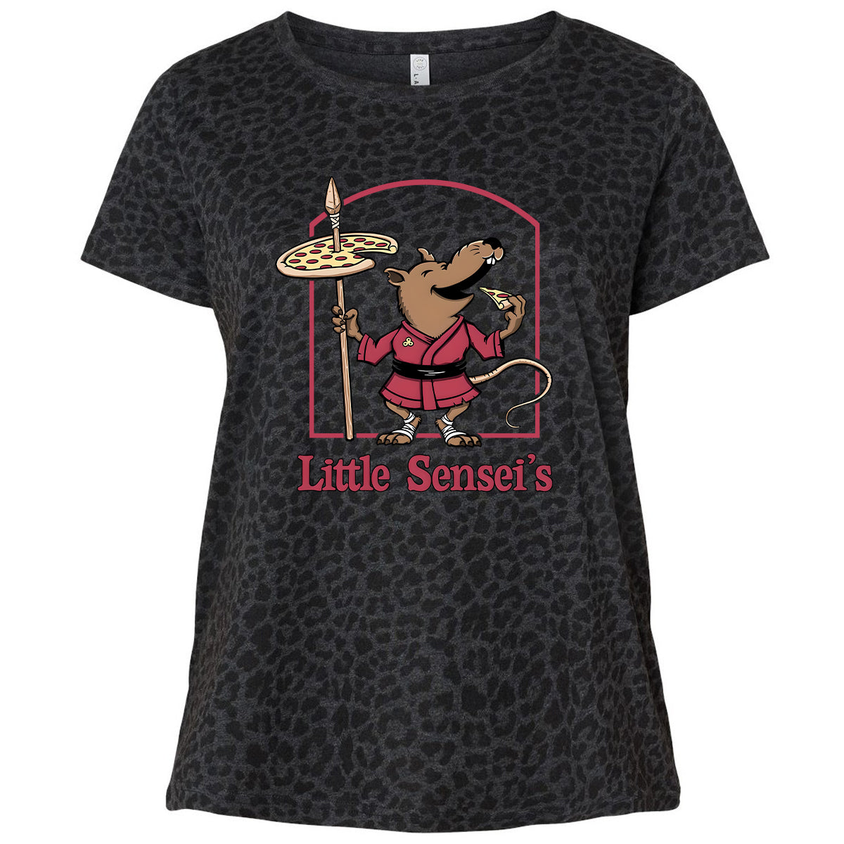 Ladies Curvy Jersey - FQHKDYDQ - Black Leopard - 11