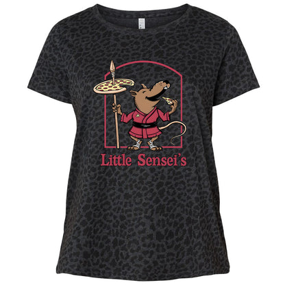 Ladies Curvy Jersey - FQHKDYDQ - Black Leopard - 11