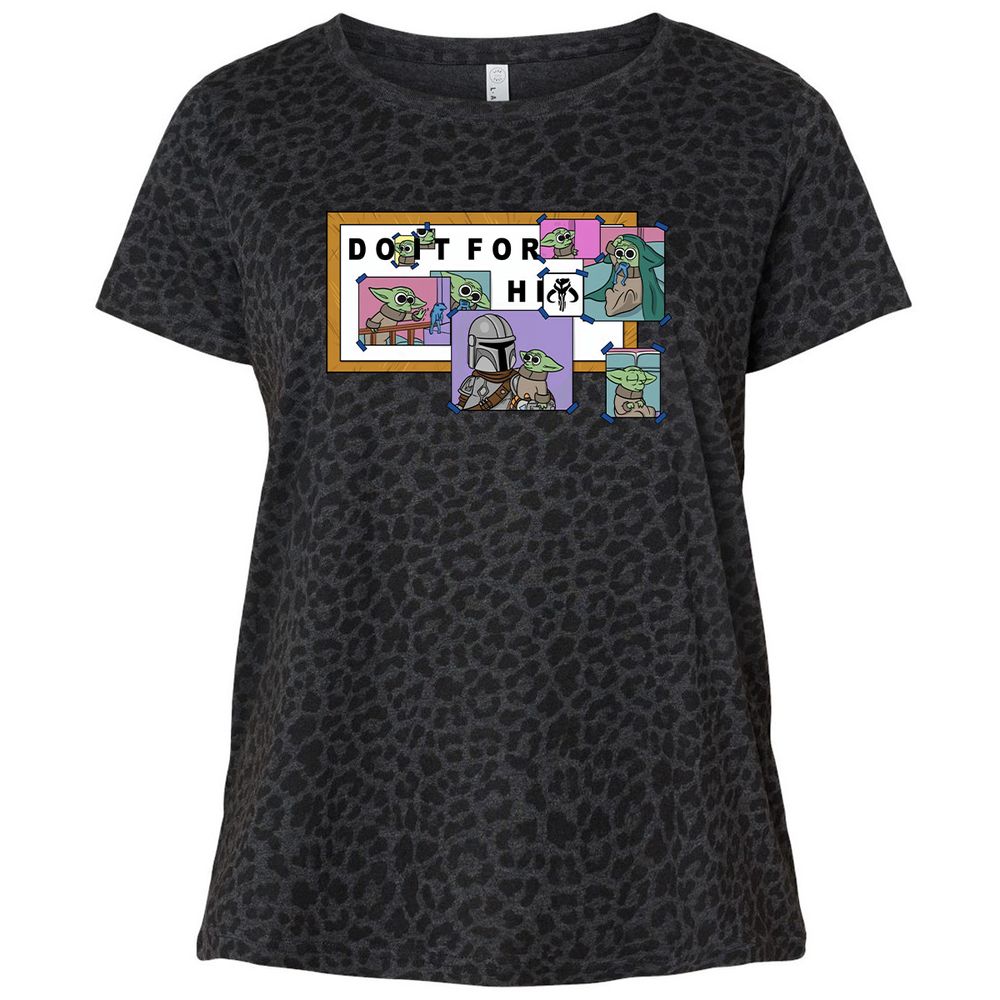 Ladies Curvy Jersey - XLLQV2WQ - Black Leopard - 11