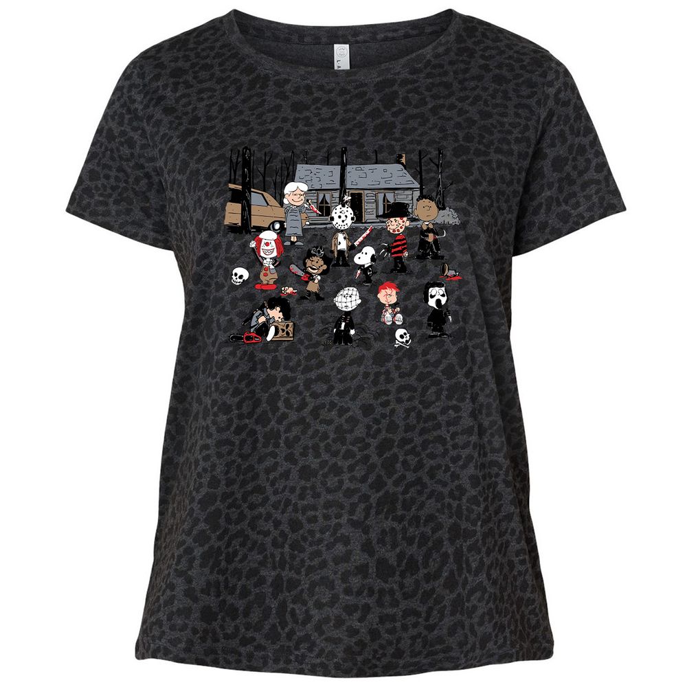 Ladies Curvy Jersey - 2A26BM4R - Black Leopard - 11