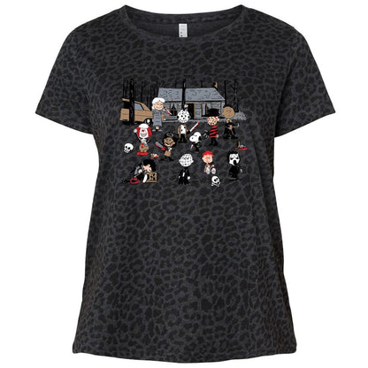 Ladies Curvy Jersey - 2A26BM4R - Black Leopard - 11