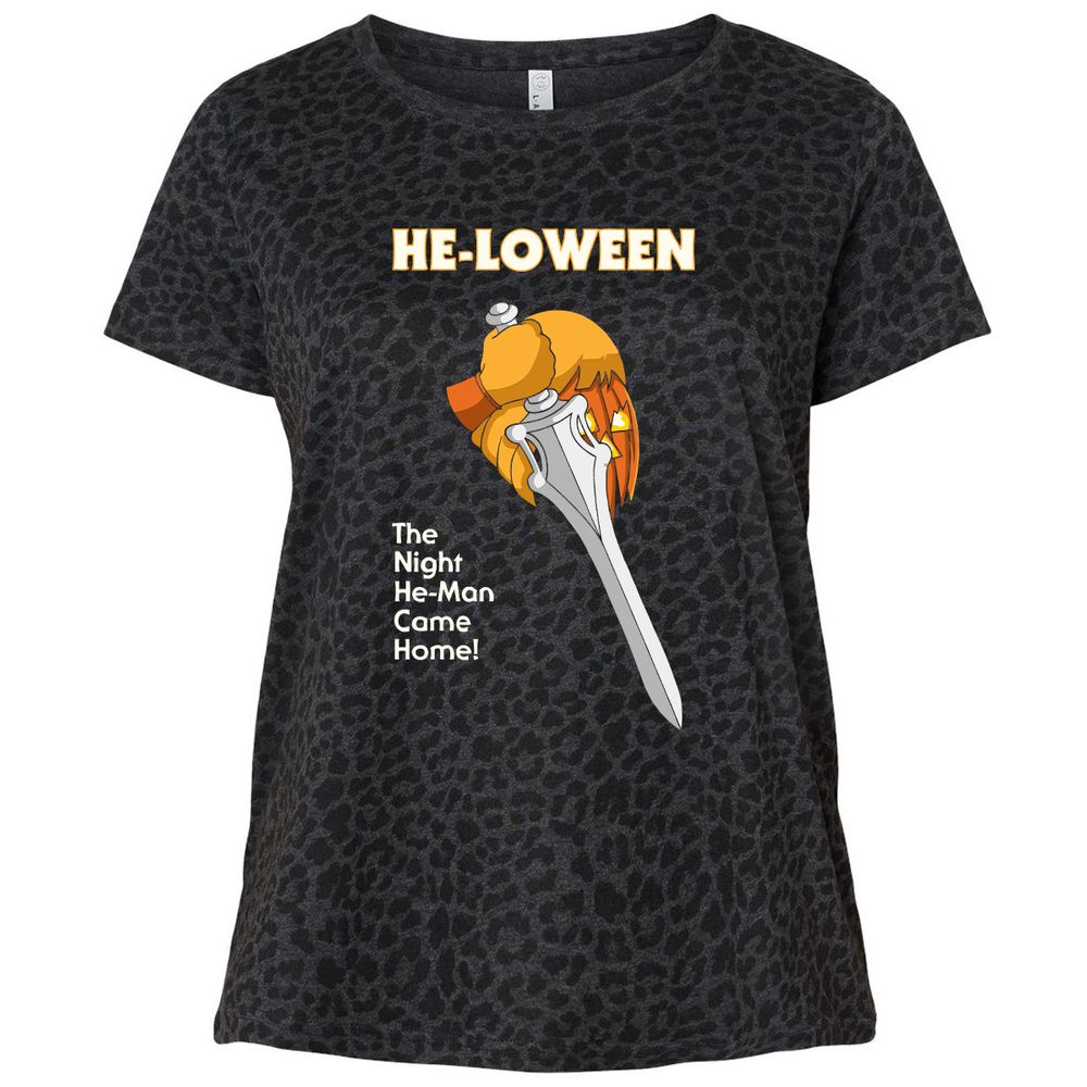 Ladies Curvy Jersey - 14V8VSSB - Black Leopard - 11