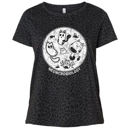 Ladies Curvy Jersey - 7RWR55WE - Black Leopard - 11