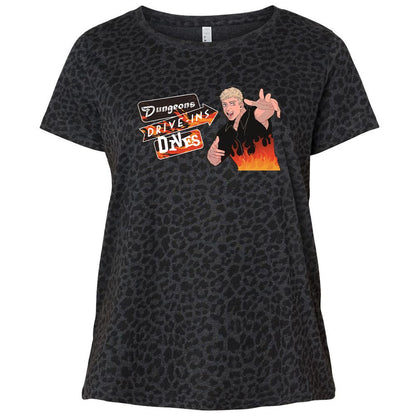 Ladies Curvy Jersey - 6SL4F4R6 - Black Leopard - 11