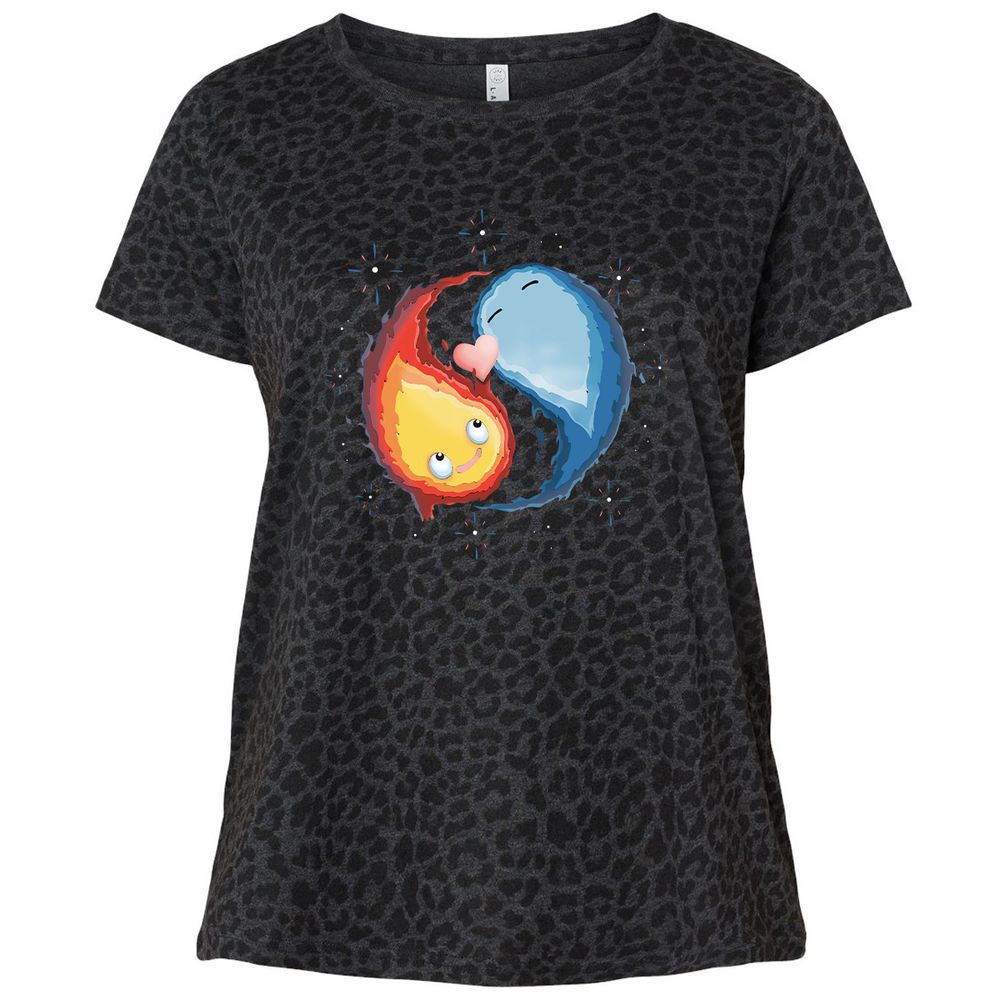 Ladies Curvy Jersey - LQWNEQXA - Black Leopard - 11