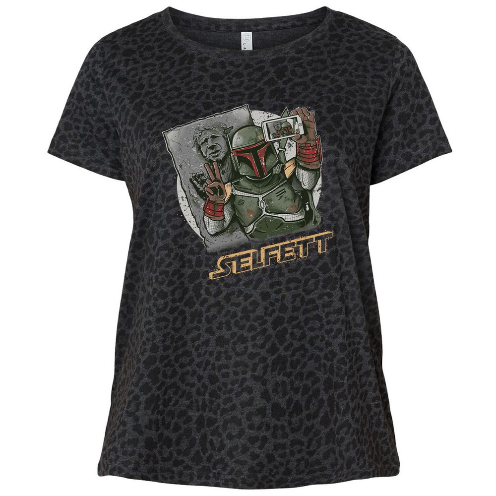 Ladies Curvy Jersey - 2ZWY4VH8 - Black Leopard - 11