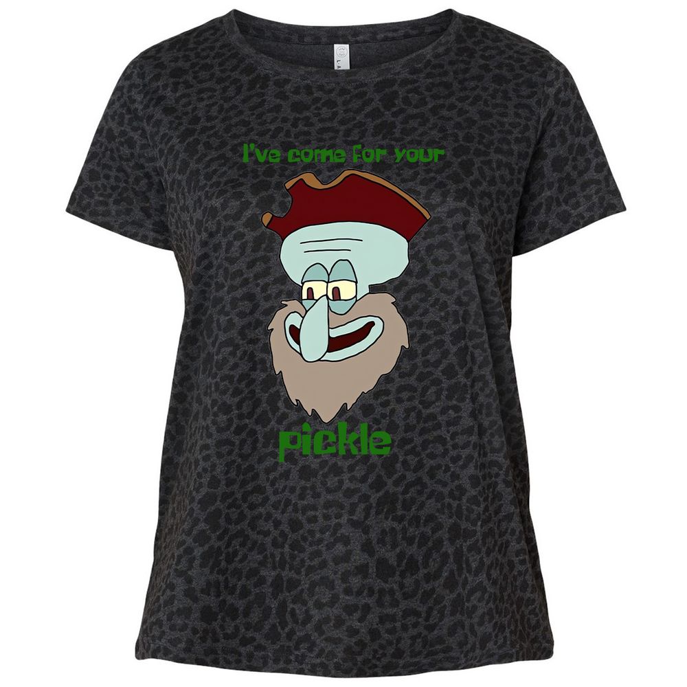 Ladies Curvy Jersey - 1JXWWB7R - Black Leopard - 11