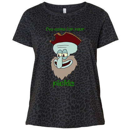 Ladies Curvy Jersey - 1JXWWB7R - Black Leopard - 11