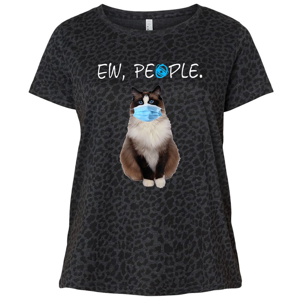 Ladies Curvy Jersey - D6BC5938 - Black Leopard - 11