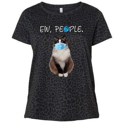 Ladies Curvy Jersey - D6BC5938 - Black Leopard - 11