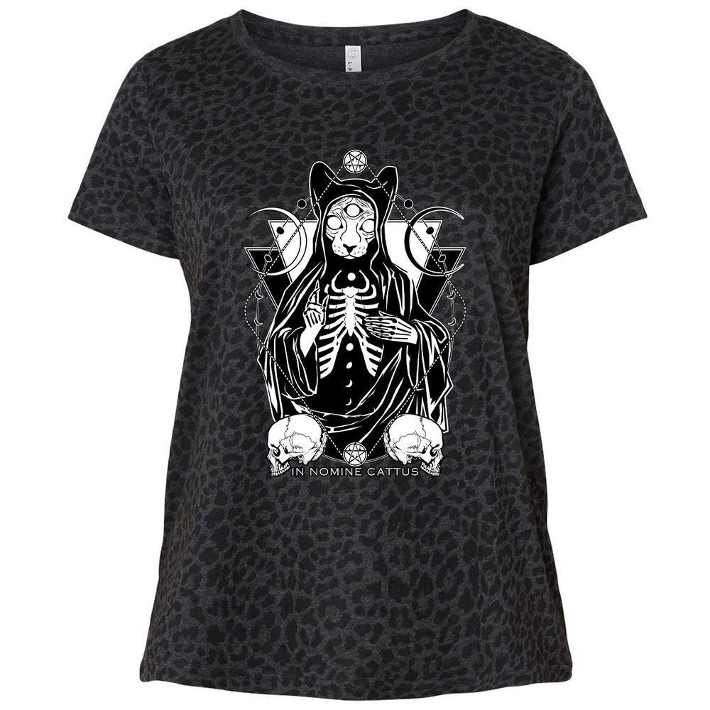 Ladies Curvy Jersey - TBWGBZ2Z - Black Leopard - 11