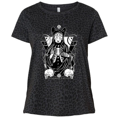 Ladies Curvy Jersey - TBWGBZ2Z - Black Leopard - 11