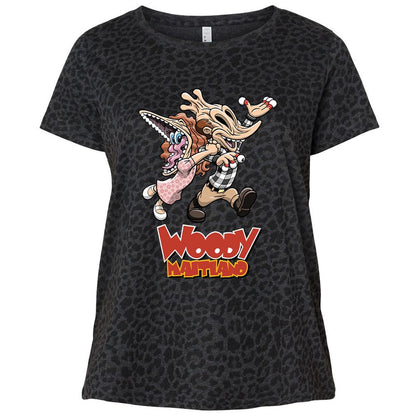 Ladies Curvy Jersey - PC5K29UW - Black Leopard - 11