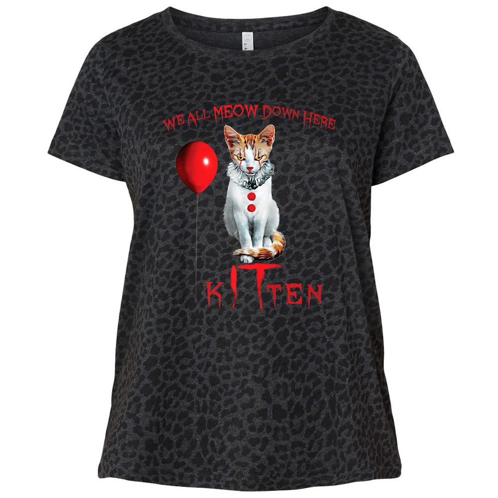 Ladies Curvy Jersey - F67F861G - Black Leopard - 11