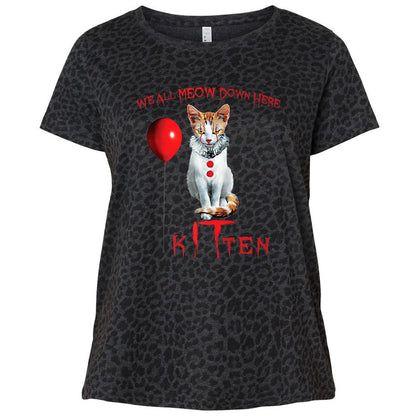 Ladies Curvy Jersey - F67F861G - Black Leopard - 11