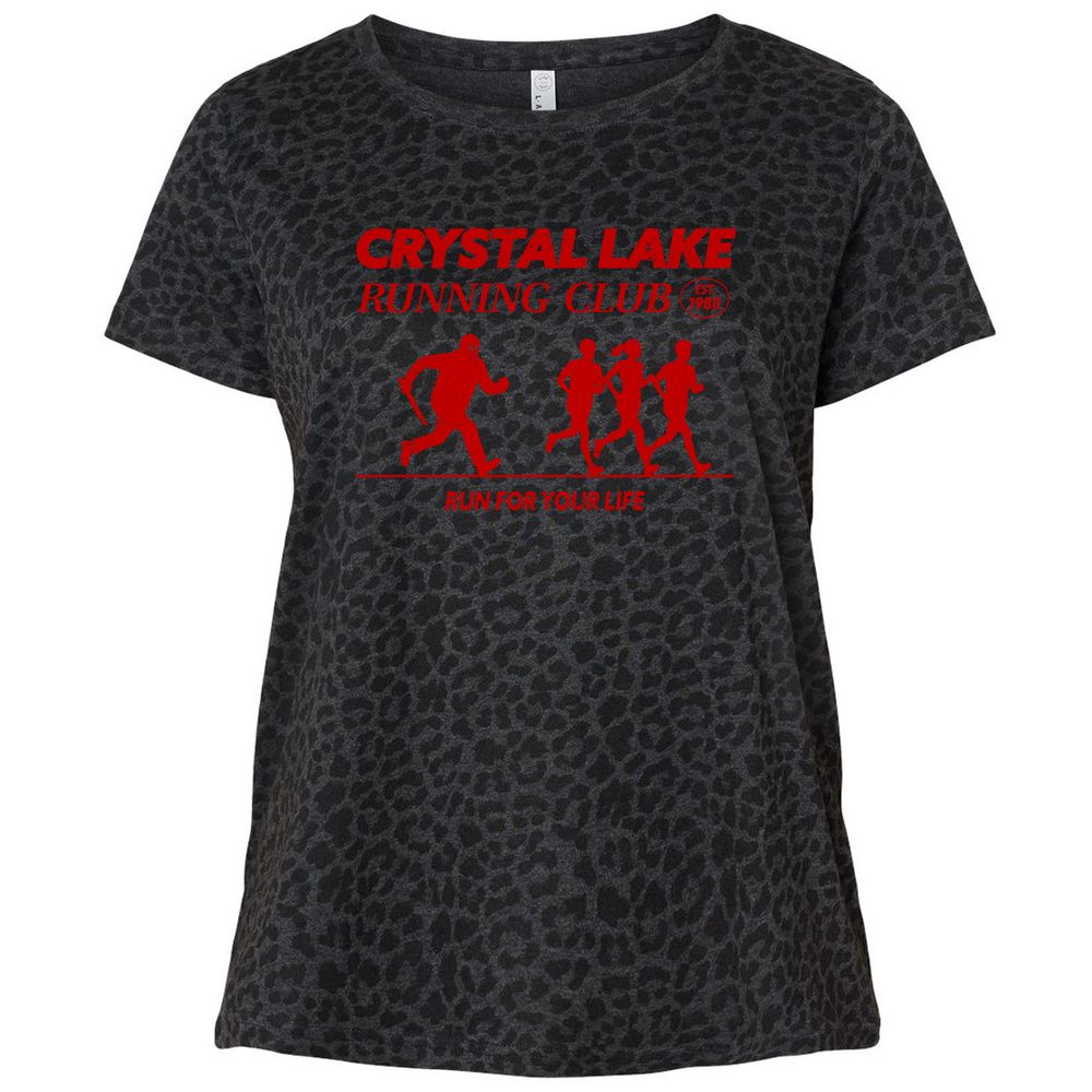 Ladies Curvy Jersey - 8WMSXQSW - Black Leopard - 11