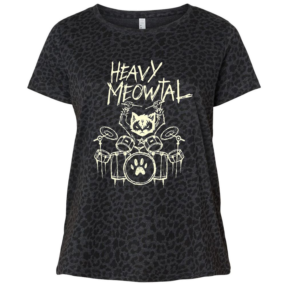 Ladies Curvy Jersey - XNJP1VK8 - Black Leopard - 11