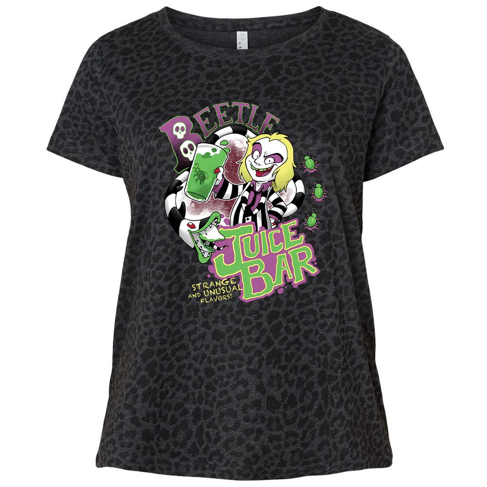 Ladies Curvy Jersey - EGHEMM7C - Black Leopard - 11