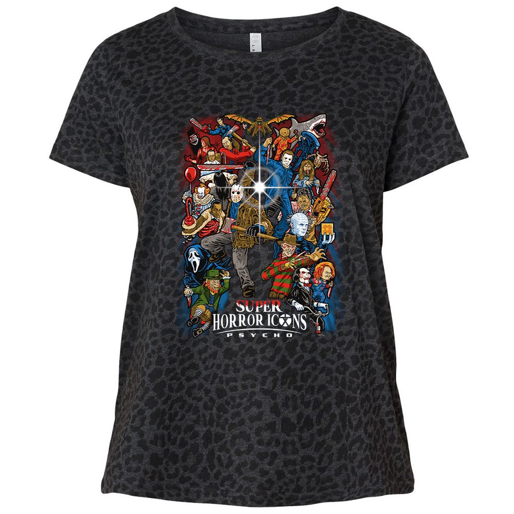 Ladies Curvy Jersey - 7DD88EA6 - Black Leopard - 11