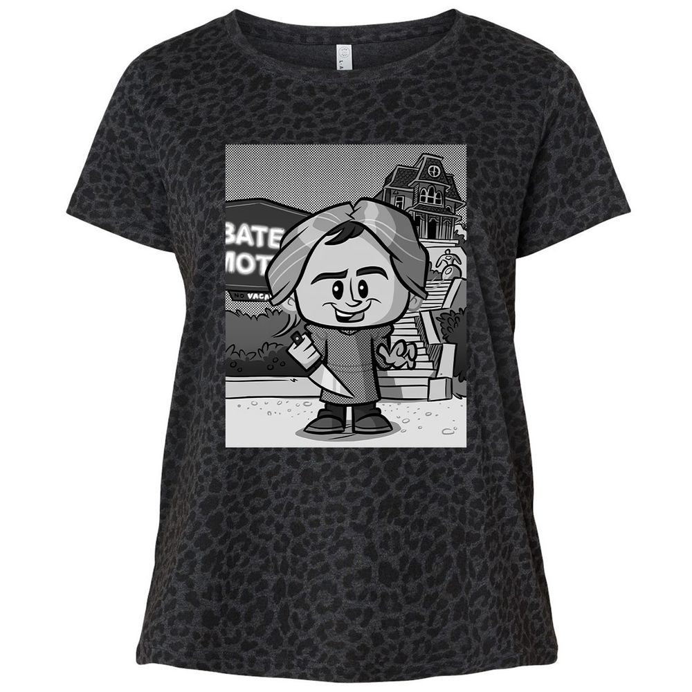 Ladies Curvy Jersey - CH5QEYNH - Black Leopard - 11