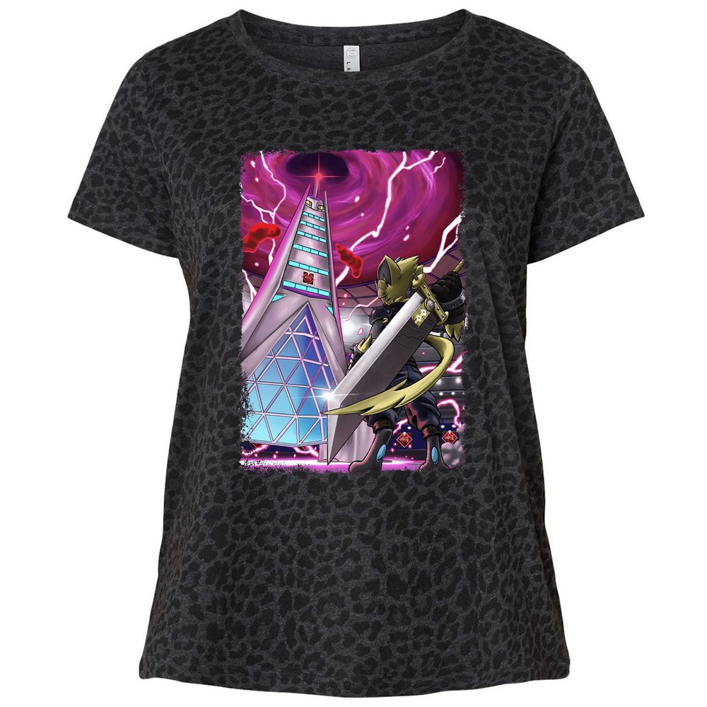 Ladies Curvy Jersey - 57SAEPQS - Black Leopard - 11