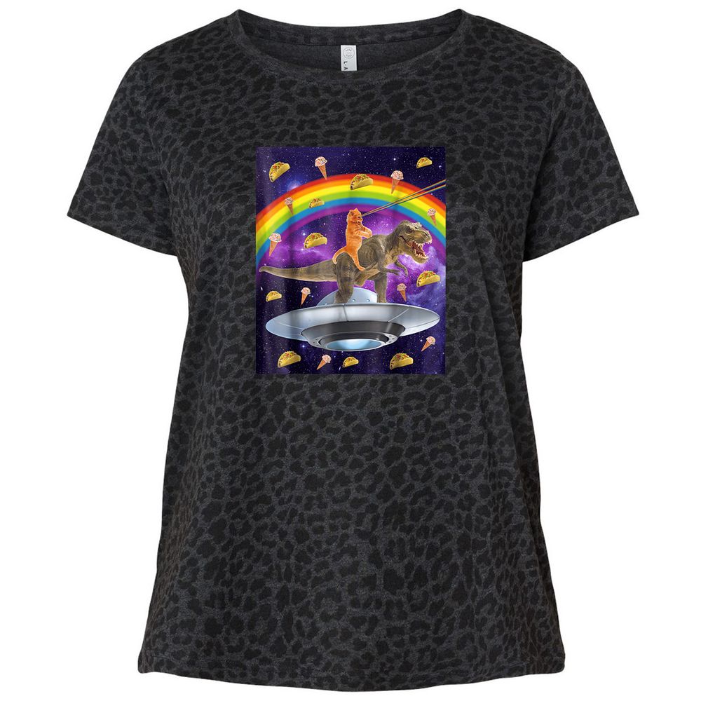 Ladies Curvy Jersey - 2XQ8QDRK - Black Leopard - 11