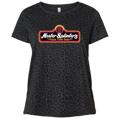 Ladies Curvy Jersey - T63MDRUQ - Black Leopard - 11