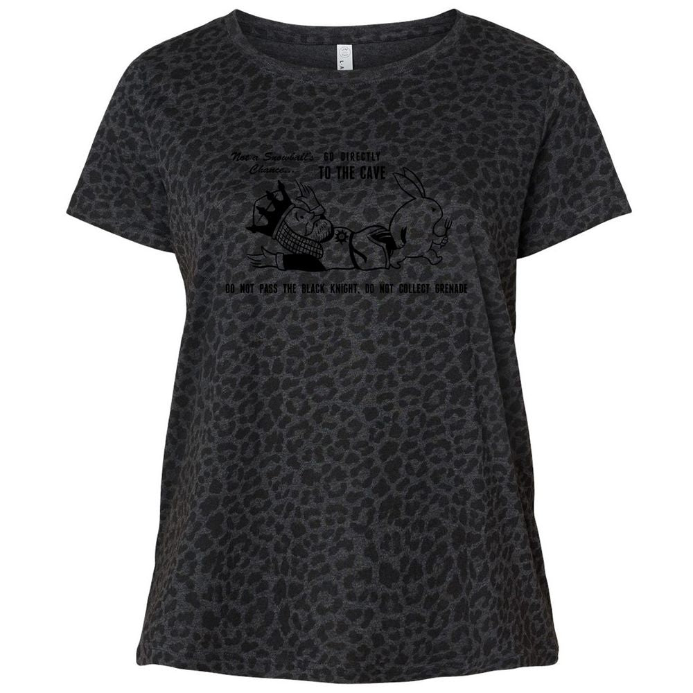 Ladies Curvy Jersey - 3B5XY5KZ - Black Leopard - 11