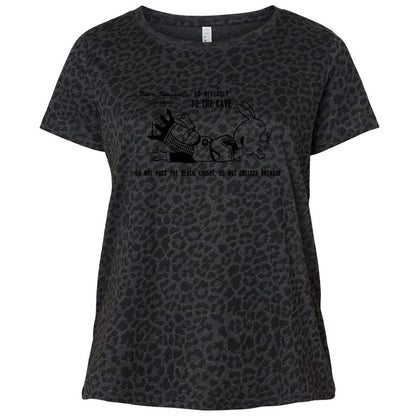 Ladies Curvy Jersey - 3B5XY5KZ - Black Leopard - 11