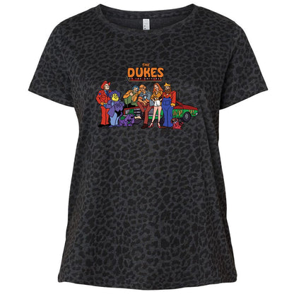 Ladies Curvy Jersey - 8MLQZZ2T - Black Leopard - 11